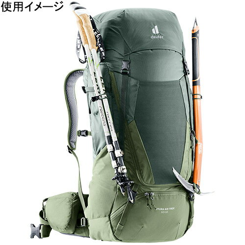 ドイター deuter メンズ レディース バックパック フューチュラ Air Trek 50 ＋ 10 アイビー×カーキ D3402121 2237