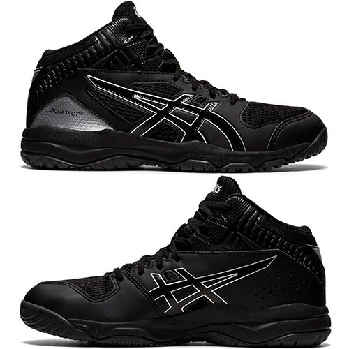 アシックス asics キッズ バスケットボールシューズ ダンクショット MB 9 DUNKSHOT MB 9 ブラック/ピュアシルバー 1064A006 003