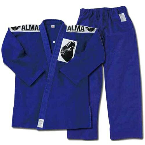 アルマ ALMA メンズ レディース 格闘技 海外製柔術着 上下セット 白帯付 青 JU2-A2-BU BU