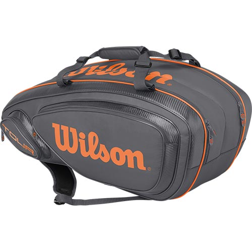 ウイルソン Wilson テニス バッグ ツアー V TOUR V 9 PACK GYOR グレー/オレンジ WRZ847409