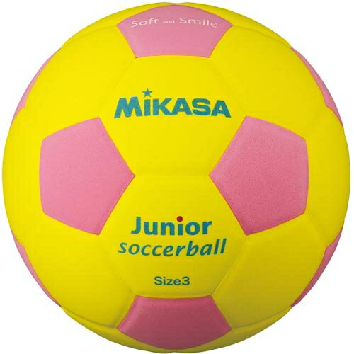 ミカサ MIKASA キッズ スマイルサッカーボール 軽量球 約150g イエロー/ピンク SF3J YP