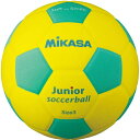ミカサ MIKASA スマイルサッカーボール 軽量球 約150g 黄/緑 SF3J-YLG