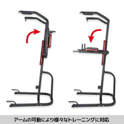 ホームジムDXフロアマットセット懸垂器具腹筋腕立てLE-VKR1_ESMT-150【リーディングエッジパワータワー懸垂マシンマルチジムチン&ディップスタンドESTR-SET】