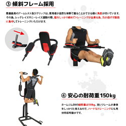 ホームジムDXフロアマットセット懸垂器具腹筋腕立てLE-VKR1_ESMT-150【リーディングエッジパワータワー懸垂マシンマルチジムチン&ディップスタンドESTR-SET】