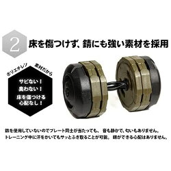 アーミーダンベル20kg2個セットレッドLEDB-20G*2無臭錆びないダンベルセット
