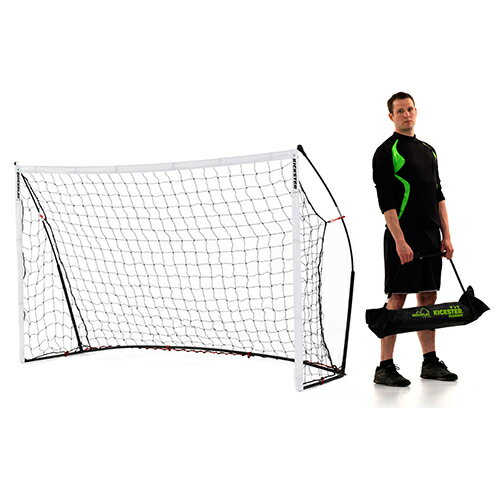 クイックプレイ QUICKPLAY 組み立て式 ポータブル サッカーゴール 2.4m×1.5m 8KSR-000-02 計2台セットネット注文 サッカー 用品 セール