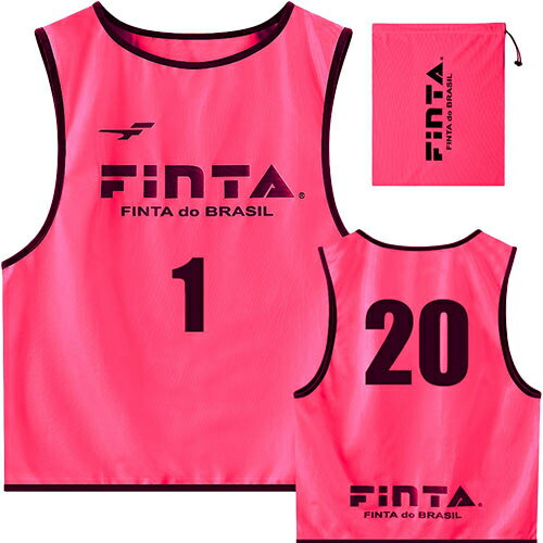 フィンタ FINTA メンズ ゲームベスト ビブス 20枚セット ピンク FT6556 フィンタ FINTA メンズ ゲームベスト ビブス 20枚セット ピンク FT6556