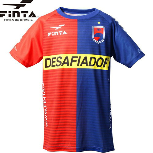 フィンタ FINTA キッズ JRレコルダーレプラクティスシャツ レッド×ネイビー FT8752 7111通販セール サッカー 用品 セール