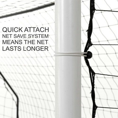 クイックプレイ QUICKPLAY 組み立て式 サッカーゴール 2.4m×1.5m MF8 2台セット UPVCフレーム 折りたたみ サッカー