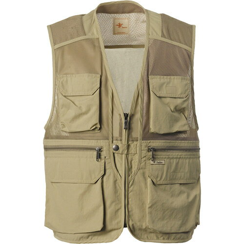 フォックスファイヤー Foxfire メンズ DEO.メッシュベスト Deo Mesh Vest カーキ 5610732 010 1