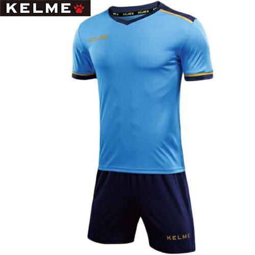 ケルメ KELME メンズ レディース サッカー ウェア シャツ ＆ パンツ セット ネオンブルー ネイビー 3871001 996