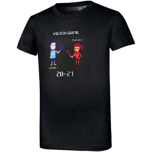 ビクター VICTOR キッズ Tシャツ ブラック T-12029 C