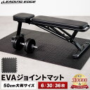 エクササイズマット EVA ジョイントマット 50cm 厚み1.2cm ブラック 6枚/30枚/36枚 各種 LE-GMT05B リーディングエッジ LEADI...