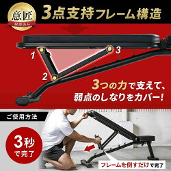 リーディングエッジマルチポジションフラットベンチインクラインデクライン対応ダンベルトレーニングベンチ折りたたみ式インクラインベンチLE-B80