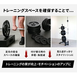 リーディングエッジダンベルバーベル用プレートラック28mm径穴スタンダードダンベルプレート対応LE-OPT830
