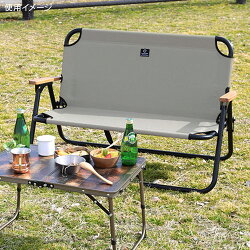 クイックキャンプQUICKCAMP二人掛けローチェアグレーQC-ATC100