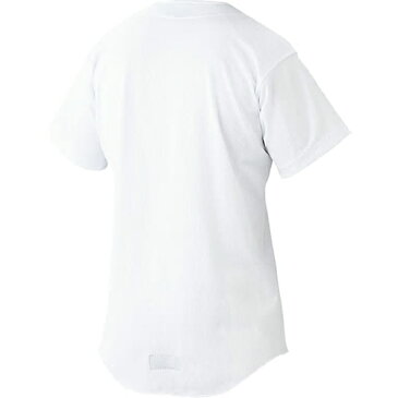 アシックス asics メンズ 野球ウェア スクールゲームシャツ ホワイト BAS010 01