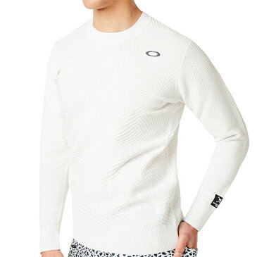 オークリー OAKLEY メンズ スカルシニュアスセータークルー Skull Sinuous Sweater Crew ホワイト 461793JP