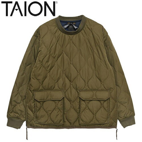 ★セールsale 17～41％OFF★ タイオン TAION メンズ レディース コート ミリタリー ダウンプルオーバー ダークオリーブ TAION-100PML-1