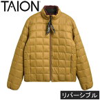 タイオン TAION メンズ レディース コート ダウン×ボアリバーシブルダウンジャケット ”DOWN×BOA”REVERSIBLE JACKET キャメル×ダークレッド TAION-R102MB