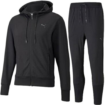 11日迄■お得なクーポン配布中■プーマ PUMA メンズ レディース MENS STUDIO ヨギーニ ジャケット & ヨギーニ ジョガーパンツ 上下セット プーマブラック/プーマブラック 521286 01/521289 01