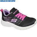 スケッチャーズ SKECHERS キッズ スニーカー マイクロスペック ボールド ディライト MICROSPEC BOLD DELIGHT ブラック 302468L BLK