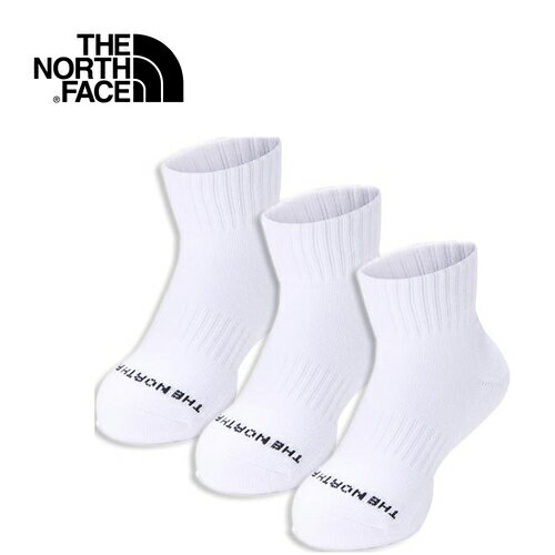 ノースフェイス THE NORTH FACE キッズ 靴下 ランニングドライ 3P アンクル Kids Running Dry 3P Ankle ホワイト NNJ82031 W