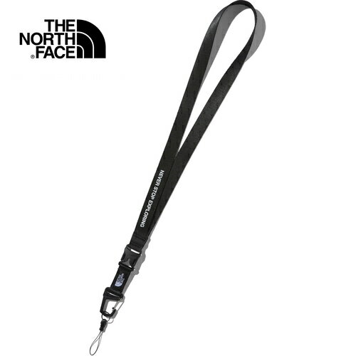 楽天YOCABITO　楽天市場店ザ・ノース・フェイス ノースフェイス キーホルダー TNFランヤード TNF Lanyard ブラック NN32120 K ロゴ アクセサリー カラビナ ネックストラップ スマホ 携帯 ブランド アウトドア キャンプ プレゼント グッズ