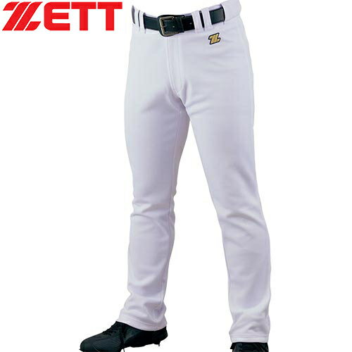 ゼット ZETT メンズ 野球ウェア ユニフォームパンツ メカパン ユニフォーム ストレートロングパンツ ホワイト BU1282STP 1100
