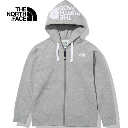 ★4日20時~!エントリー＆3点購入でP10倍★ノースフェイス THE NORTH FACE レディース トレーナー リアビューフルジップフーディ Rearview FullZip Hoodie ミックスグレー NTW62130 Z