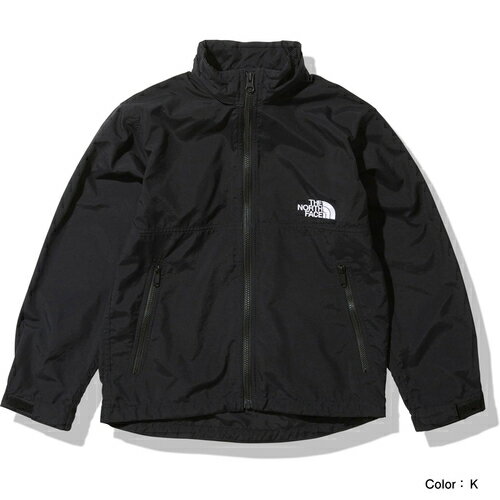 ★25日限定!5点購入で10%OFF★ノースフェイス THE NORTH FACE キッズ コート コンパクトジャケット Compact Jacket ブラック NPJ22210 K