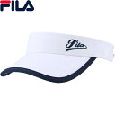 フィラ FILA レディース サンバイザー ホワイト VL9225 01