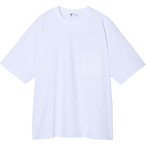 ★セールsale 14～20％OFF★ ニュートラルワークス NEUTRALWORKS． メンズ レディース 半袖Tシャツ MXP ミディアムドライジャージービッグティーウィズポケット MDJ BIG TEE WITH POCKET ホワイト KSU32145 W