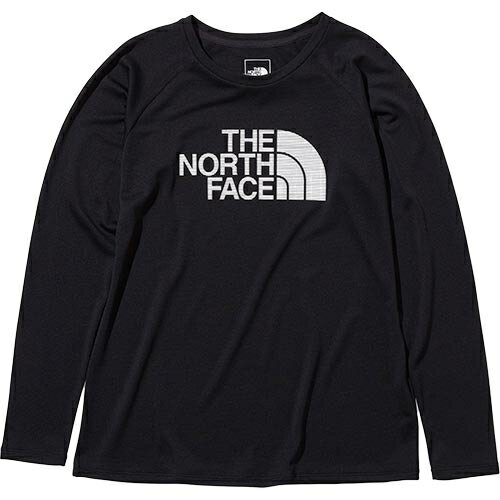 ★23日迄!お得なクーポン配布中★ノースフェイス THE NORTH FACE レディース Tシャツ ロングスリーブGTDロゴクルー L/S GTD Logo Crew ブラック NTW12277 K