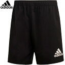 アディダス adidas メンズ ラグビーウェア パンツ スリーストライプス ショーツ 3-STRIPES SHORTS ブラック/ホワイト FXU51 DY8495