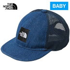 ザ・ノース・フェイス ノースフェイス ベビー スクエアロゴメッシュキャップ Baby Square Logo Mesh Cap インディゴ NNB02000 ID 赤ちゃん 小さい 帽子 出産祝い お祝い ギフト フリーサイズ ベイビー
