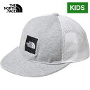 ★セールsale 11％OFF★ ザ・ノース・フェイス ノースフェイス キッズ 帽子 スクエアロゴメッシュキャップ Kids’ Square Logo Mesh Cap ミックスグレー NNJ02001 Z ロゴメッシュキャップ 子供用 キャンプ アウトドア ジュニアサイズ 男の子 女の子 North Face