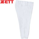 ゼット ZETT メンズ レディース 野球ウェア ユニフォームパンツ プロステイタス ユニフォームショートパンツ 試合専用 スーパーホワイト BU508CP 1...