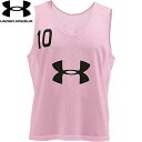 アンダーアーマー UNDER ARMOUR メンズ レディース ナンバー ビブス 10枚セット ピンク/ブラック 1295510 650