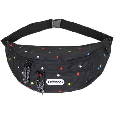 アウトドアプロダクツ OUTDOORPRODUTS ツインファスナーウエストバッグ 星柄 6232195
