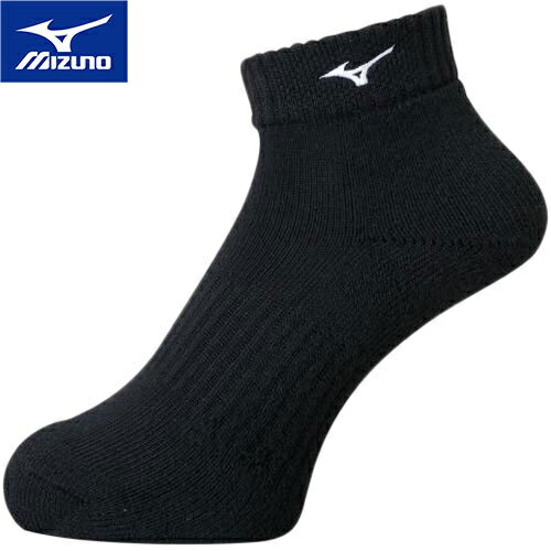 ★セールsale 19～28％OFF★ ミズノ MIZUNO メンズ レディース ショートソックス ブラック ホワイト V2MX8001 90