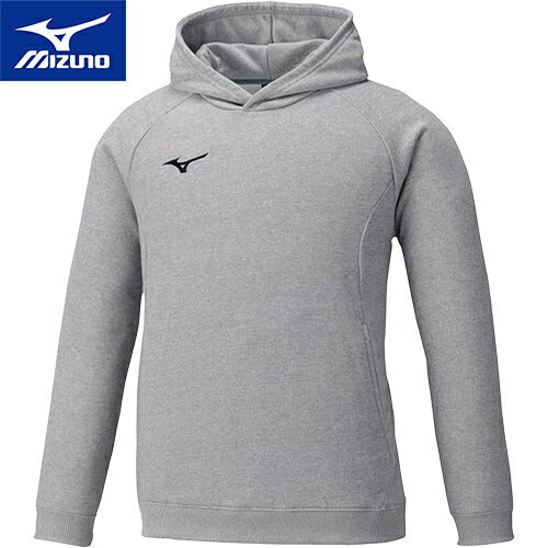 ミズノ MIZUNO メンズ レディース スウェットシャツ プルオーバーフーディー グレー杢 32MC0176 05