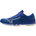 ミズノ MIZUNO メンズ レディース ランニングシューズ ウエーブシャドウ4 WAVE SHADOW 4 ブルー×ホワイト×ピンク J1GC2092 01 2E