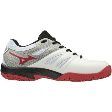 ミズノ MIZUNO メンズ レディース ジュニア ソフトテニスシューズ ブレイクショット BREAK SHOT 2 OC ホワイト×レッド×ブラック 61GB1941 62