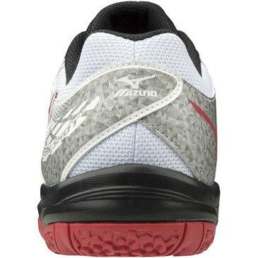 ミズノ MIZUNO メンズ レディース ジュニア ソフトテニスシューズ ブレイクショット BREAK SHOT 2 OC ホワイト×レッド×ブラック 61GB1941 62