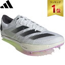 【楽天1位】 アディダス adidas メンズ レディース 陸上 スパイク アディゼロ アンビション ADIZERO AMBITION ホワイト/コアブラック/グリーン NJN47 IE5486