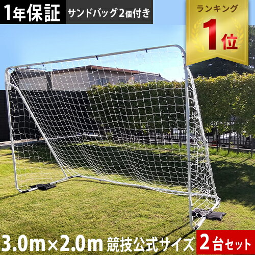 【ランキング受賞】 リーディングエッジ LEADING EDGE 屋内 屋外兼用 フットサルゴール 3m×2m 公式サイズ キャリーバッグ＆土嚢袋付き ESFG-001 計2点セット