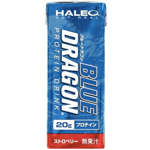 HALEO ハレオ サプリメント ブルードラゴンプロテインドリンク 200ml×24本 1ケース ストロベリー 0600902 その1