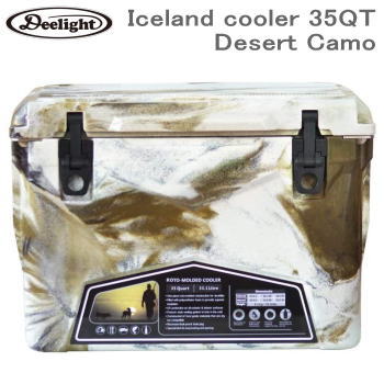 ディーライト Deelight アイスランド クーラーボックス 35QT（31.1L）Iceland cooler 35QT-Desert Camo 送料無料