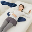 睡眠腰枕 腰 枕 腰枕 腰まくら 腰クッション 腰ケア枕 メイダイ 身体と眠りのプロが考えた 腰まくら グレー×ネイビー 送料無料【SP】(3)